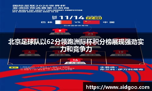 北京足球队以62分领跑洲际杯积分榜展现强劲实力和竞争力